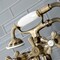 Kingston Brass KS228AB Deck Mount Clawfoot Tub Faucet with Hand Shower, Antique Brass KS228AB - alternate 4